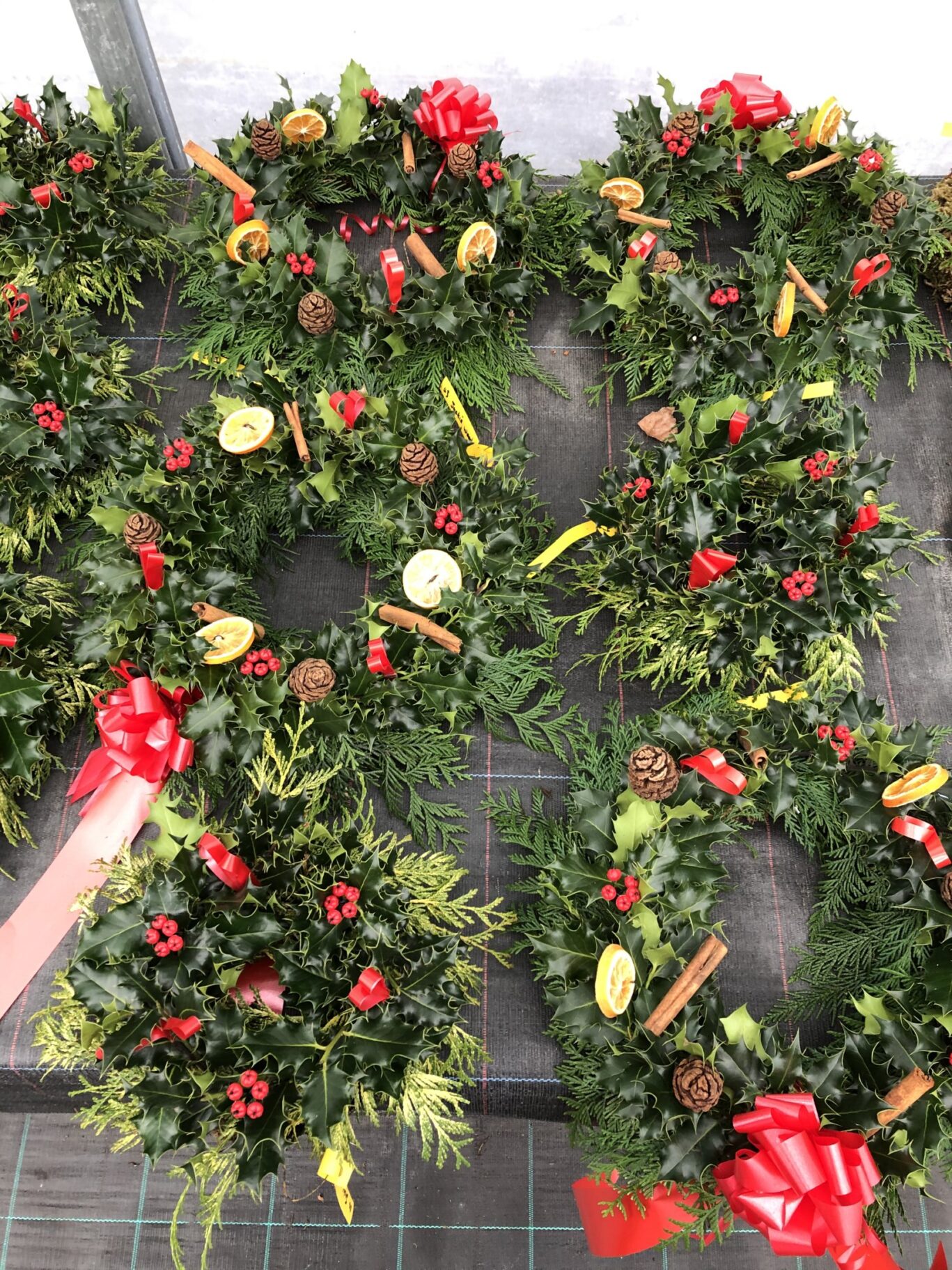 festive wreaths
