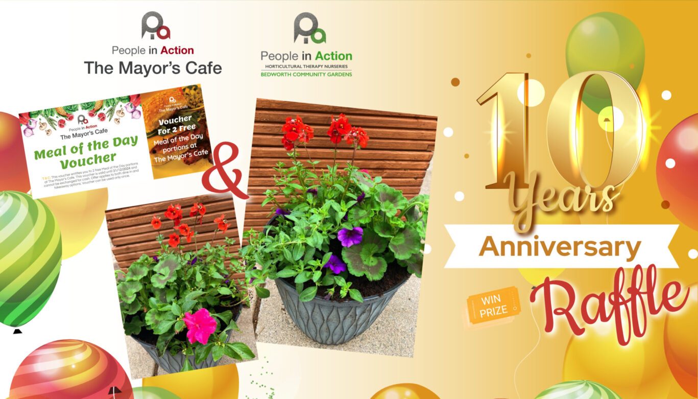 10 years cafe poster