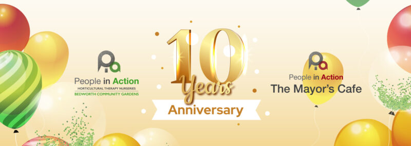 10 years cafe poster